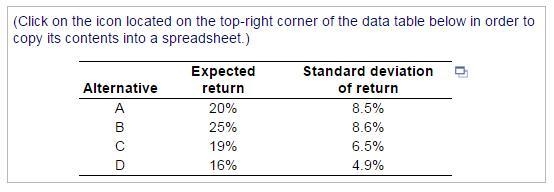 Metal Manufacturing has isolated four alternatives for meeting its need for increased-example-1