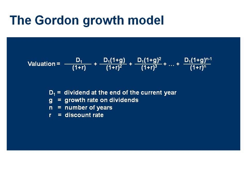 What is the gordon growth model-example-1