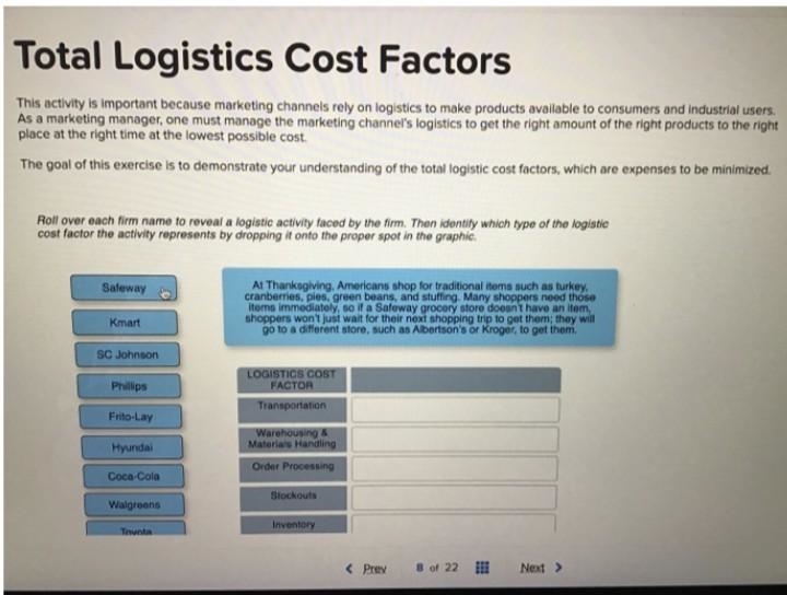 The goal of this exercise is to demonstrate your understanding of the total logistic-example-1