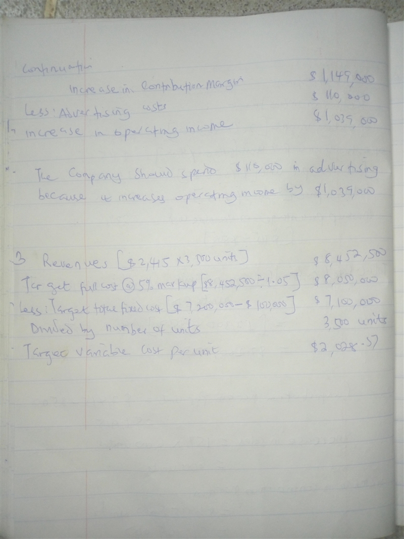 2. Cost-plus, target pricing, working backward A-Plus Shed, Inc., manufactures and-example-2