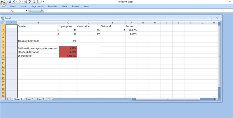 You bought Sumsung stock for $45 on April 1. The stock paid a dividend of $2 on July-example-1