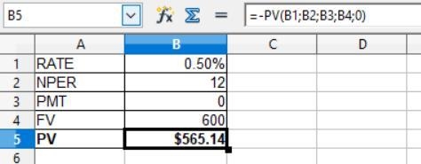 Find the present value of $600 due in the future under each of these conditions: 6% nominal-example-3