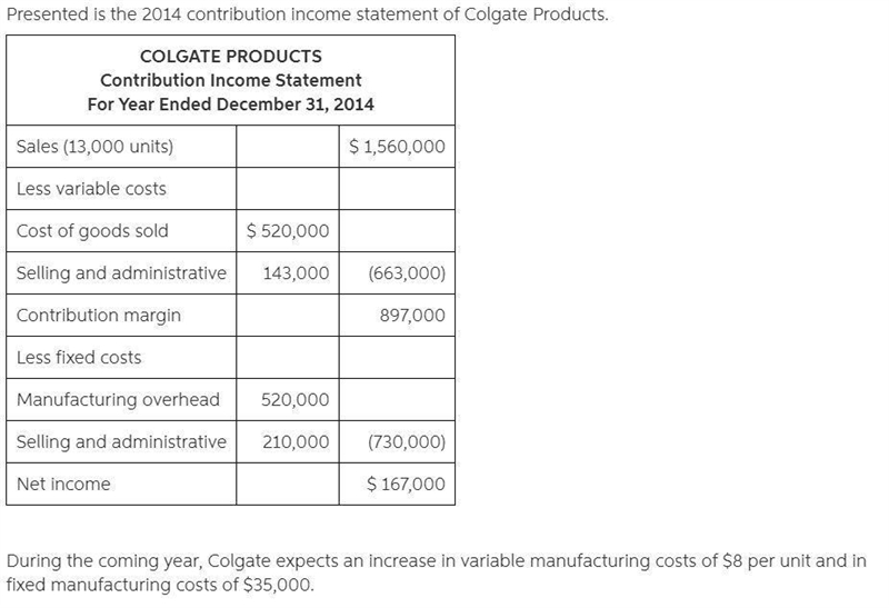 During the coming year, Colgate expects an increase in variable manufacturing costs-example-1