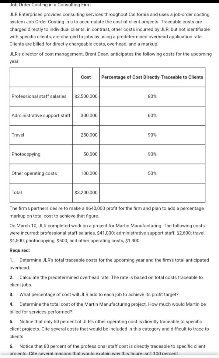 JLR Enterprises provides consulting services throughout California and uses job-order-example-1