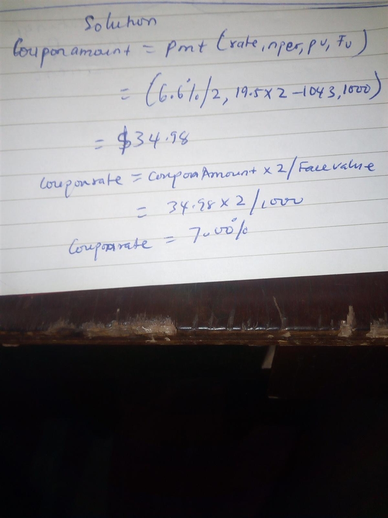 has bonds on the market with 19.5 years to maturity, a YTM of 6.6 percent, a par value-example-1