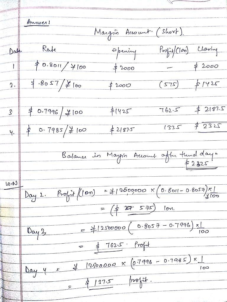 "Today's settlement price on a Chicago Mercantile Exchange (CME) yen futures-example-1