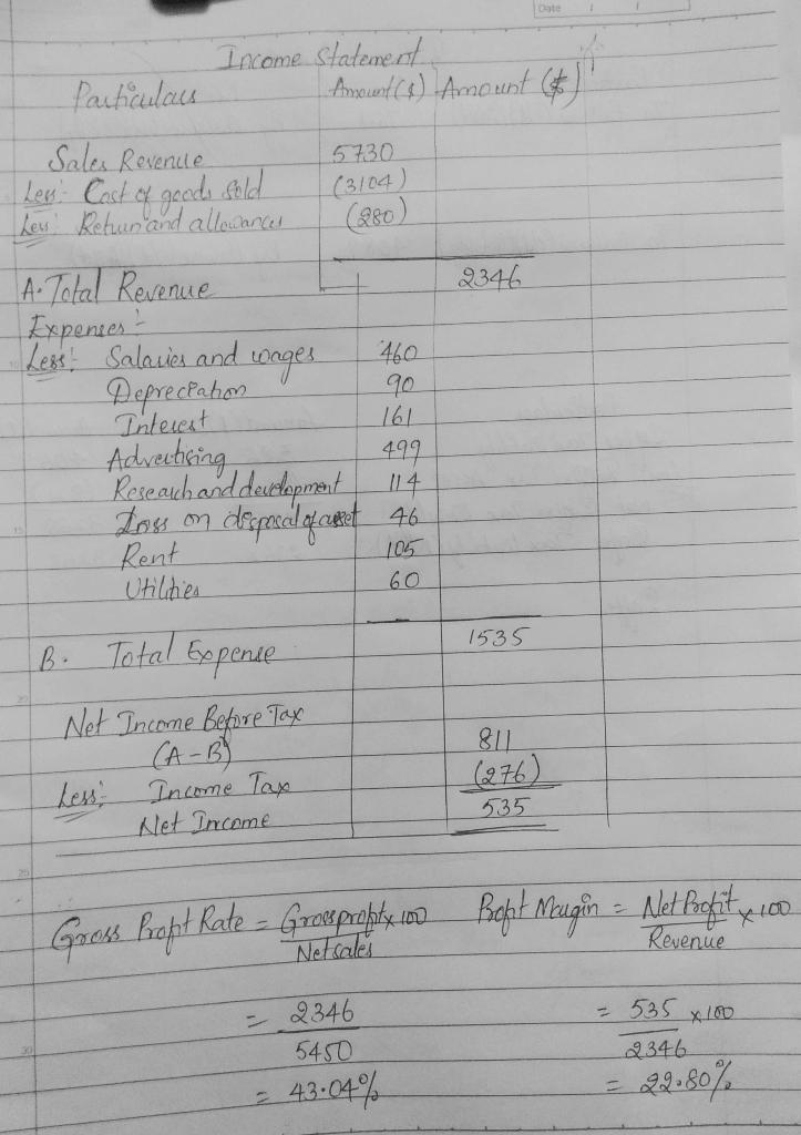 Suppose in its income statement for the year ended June 30, 2017, The Clorox Company-example-1