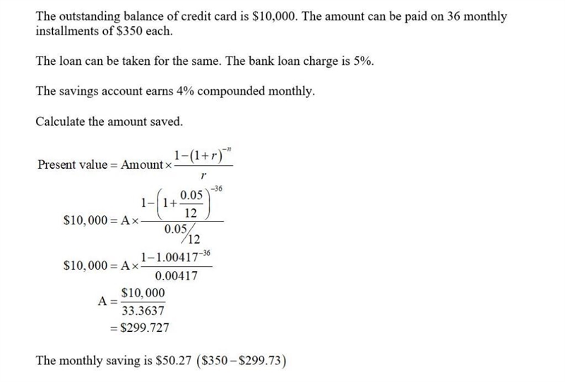 You have an outstanding balance on your credit card of $10,000. You can pay off the-example-1