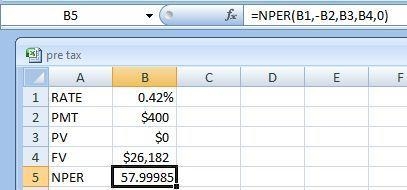 You're prepared to make monthly payments of $400, beginning at the end of this month-example-1