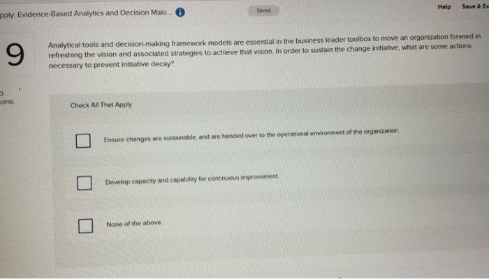 Analytical tools and decision-making framework models are essential in the business-example-1