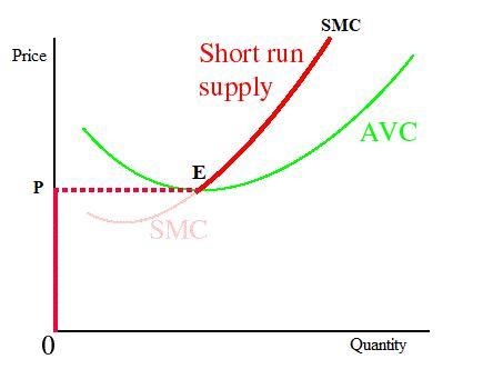 Use your own language to explain that short run supply curve by a price-taking firm-example-1