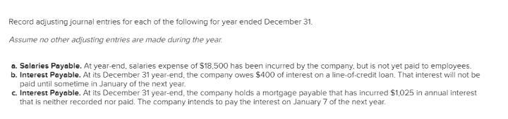 ecord adjusting journal entries for each of the following for year ended December-example-1