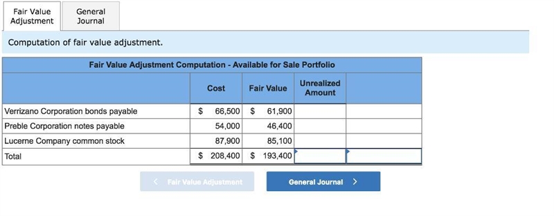 Exercise 15-7 Adjusting available-for-sale securities to fair value LO P3 On December-example-1