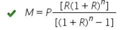 The table shows the terms of a fixed-rate mortgage. Which formula should be used to-example-1