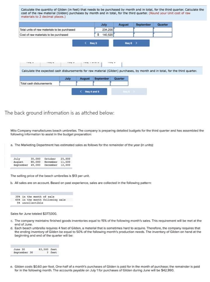 . Calculate the cost of the raw material (Gilden) purchases by month and in total-example-1