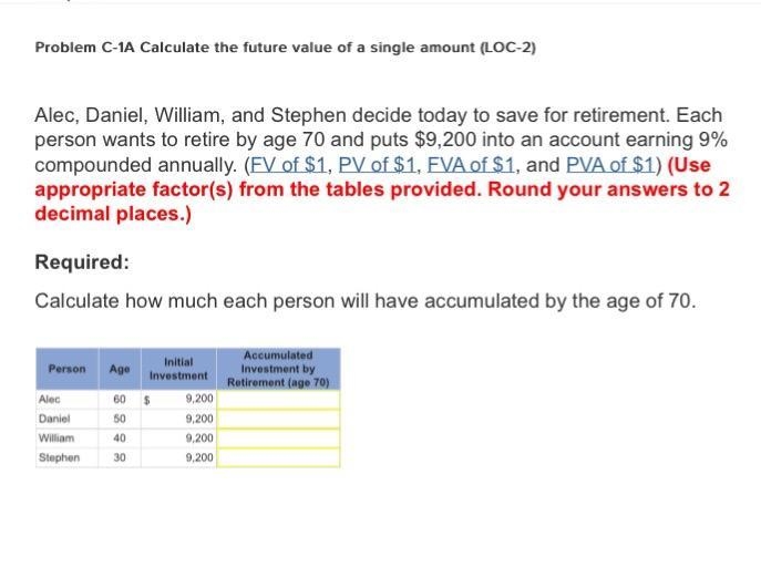 Alec, Daniel, William, and Stephen decide today to save for retirement. Each person-example-1