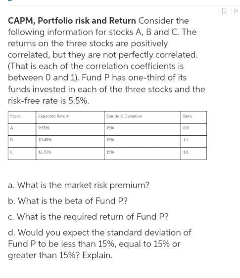 Consider the following information for stocks A, B, and C. The returns on the three-example-1