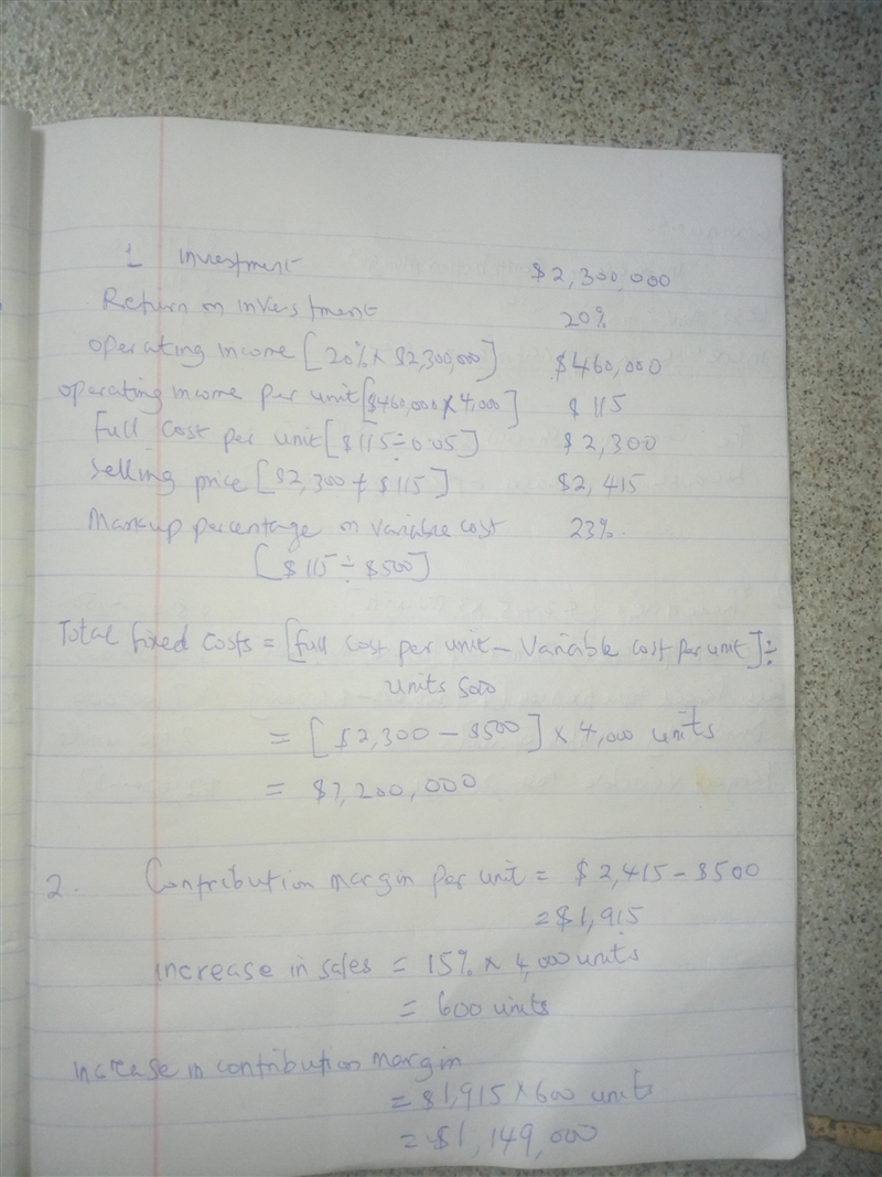 2. Cost-plus, target pricing, working backward A-Plus Shed, Inc., manufactures and-example-1