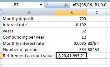 You are to make monthly deposits of $700 into a retirement account that pays an APR-example-1