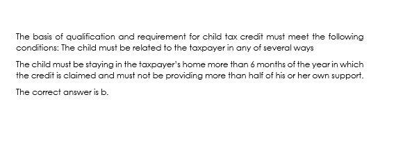 Paul wishes to claim the Child Tax Credit by claiming his nephew, Jack, as a qualifying-example-1