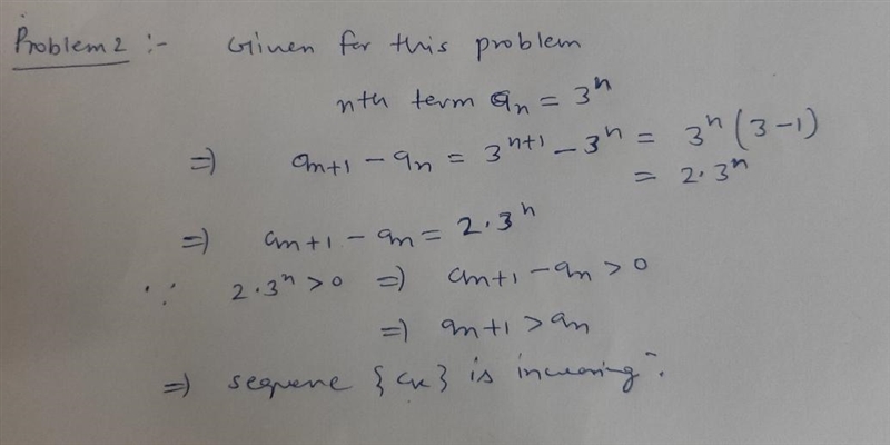 For each of the following sequences, • list the first 6 terms of the sequence. • provide-example-3