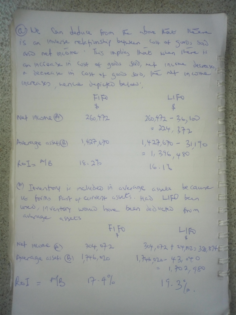 Mannisto Inc. uses the FIFO inventory cost flow assumption. In a year of rising costs-example-1