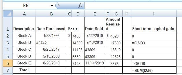 Grayson (single) is in the 24 percent tax rate bracket and has sold the following-example-2