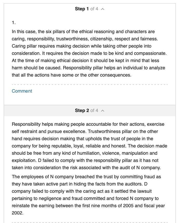 Evaluate Mark’s conduct using the Six Pillars of Character. Did Mark violate any rules-example-1