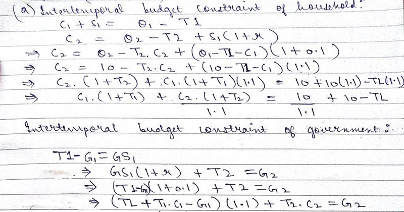 Consider a two-period endowment economy populated by identical house- holds with preferences-example-4