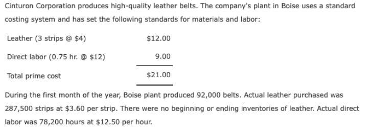 at $3.60 per strip. There were no beginning or ending inventories of leather. Actual-example-1