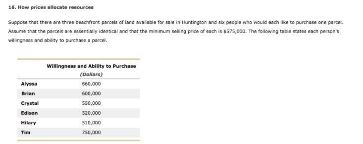 Assume that the three beachfront parcels are sold to the people that you indicated-example-2