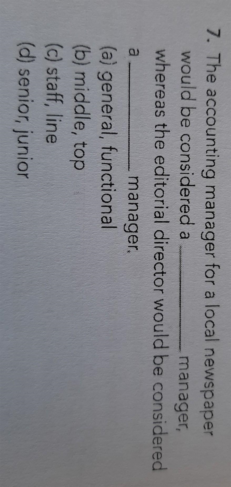 Does anyone know the answer to this management question?​-example-1