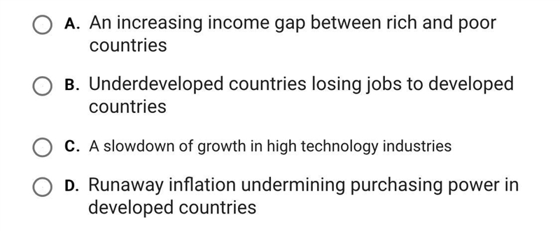 What is one of the negative effects of globalization?-example-1