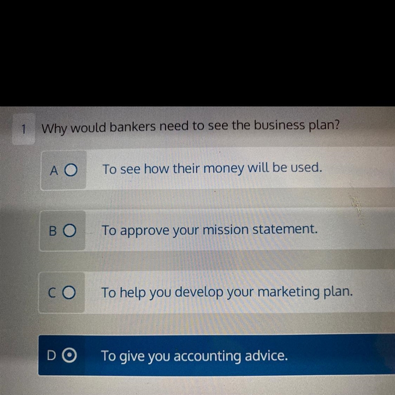 Why would bankers need to see the business plan?-example-1