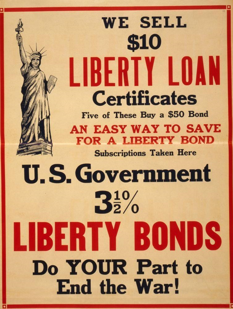 The purpose of the liberty loan campaign illustrated in the drawing above was to-example-1