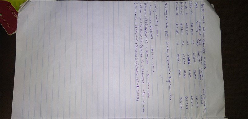 Gross Corporation adopted the dollar-value LIFO method of inventory valuation on December-example-1