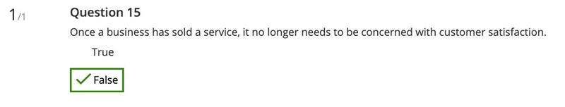 Once a business has sold a service, it no longer needs to be concerned with customer-example-1