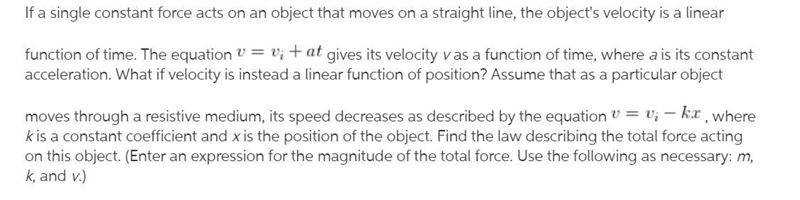 If a single constant force acts on an object that moves on a straight line, the object-example-1