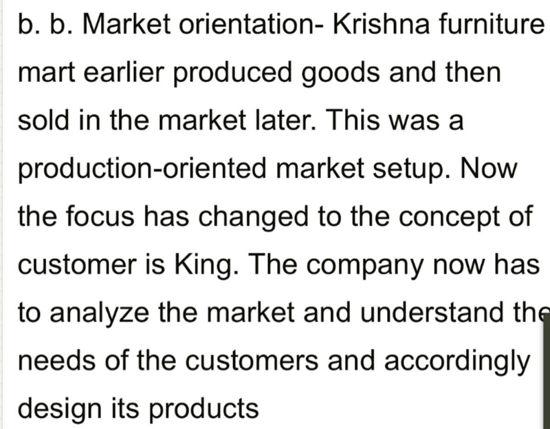 Question:4 Krishna Furnishers Martstarted its operations in the year 1954 and emerged-example-1