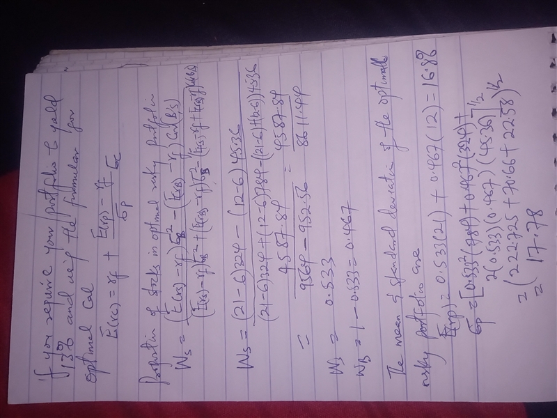 A pension fund manager is considering three mutual funds. the first is a stock fund-example-2