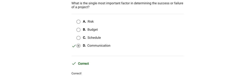 What is the single most important factor in determining the success or failure of-example-1