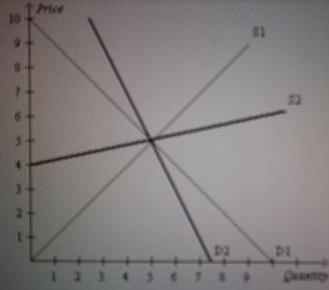 Suppose the government imposes a $2 on this market. Suppose D1 represents the demand-example-1