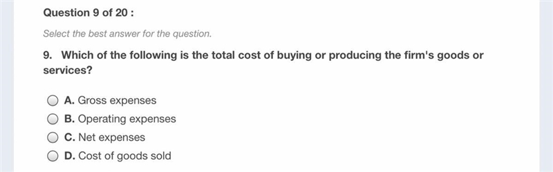 HELP PLEASE. PLEAASEEEE WHICH OF THE FOLLOWING IS A TOTAL COST OF BUYING OR PRODUCING-example-1