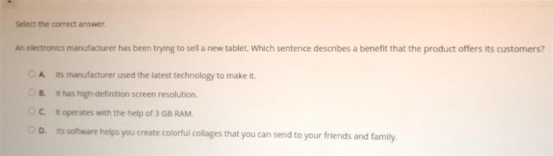 PLEASE HELP I'VE BEEN TRYING TO FIGURE THIS OUT FOREVER Select the correct answer-example-1