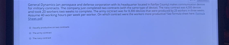 General Dynamics (an aerospace and defense corporation with its headquarter located-example-1