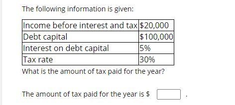 What is the amount of tax paid for the year-example-1