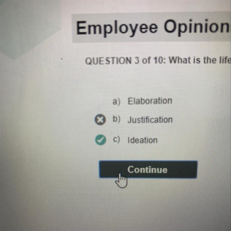 QUESTION 3 of 10: What is the life cycle of an idea, from the original idea through-example-1