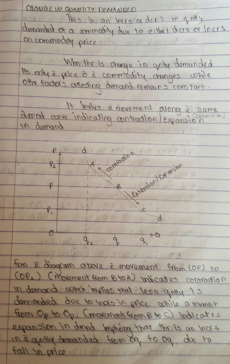 How is a change in the quantity demanded illustrated on the demand curve?-example-1