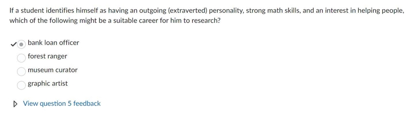 If a student identifies himself as having an outgoing (extraverted) personality, strong-example-1