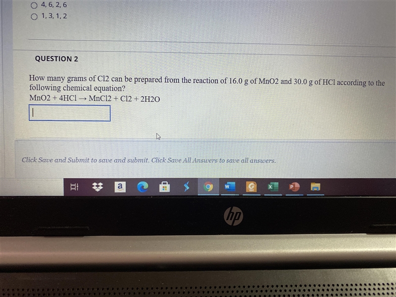 How many grams of C12 can be prepared from the reaction of 16.0 g of MnO2 and 30.0 g-example-1